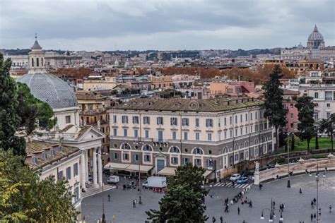 Vista Sul Centro Storico Di Roma Fotografia Stock Immagine Di