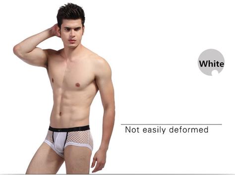 Buy Wj Men S Underwear Thin Mesh U Convex Sexy Breatheable Foreign Trade