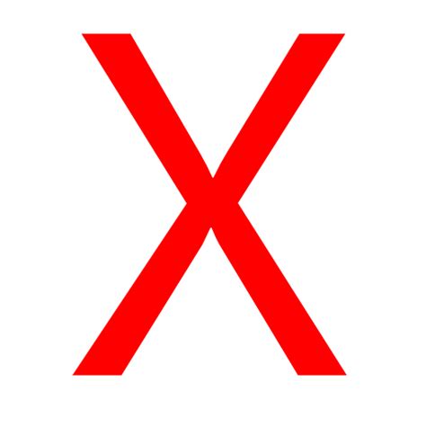 Red X Png Transparent