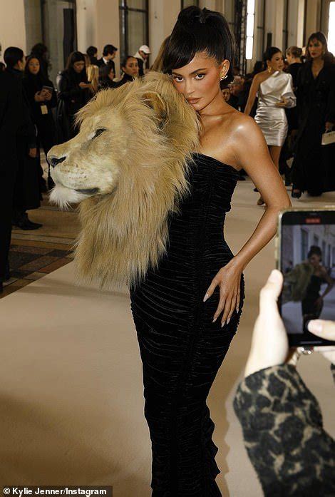 Kylie Jenner Looks Tense As She Watches Irina Shayk Wear The Same Lion Head Dress At The