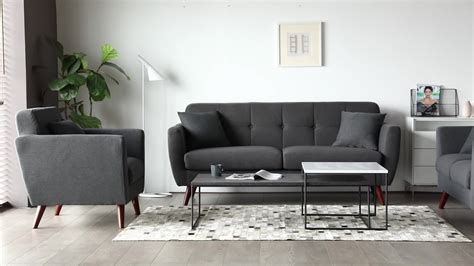 Modern Design Nordic Living Room Fabric Sofa Set 1 2 33 Pcs Sofa Set