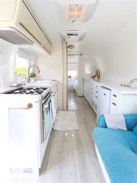 The Before Photo Of A 1976 Vintage Airstream Transformed With White