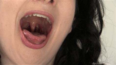 Miss M Dirty World Mouth Closeup And Uvula Inside Mouth Tonsils Uvula