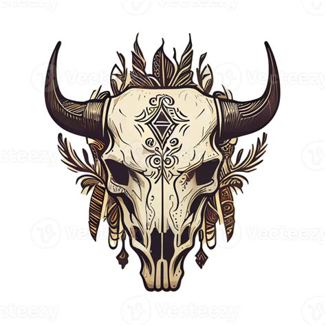 Cow Skull Art Illustration 23241353 Png