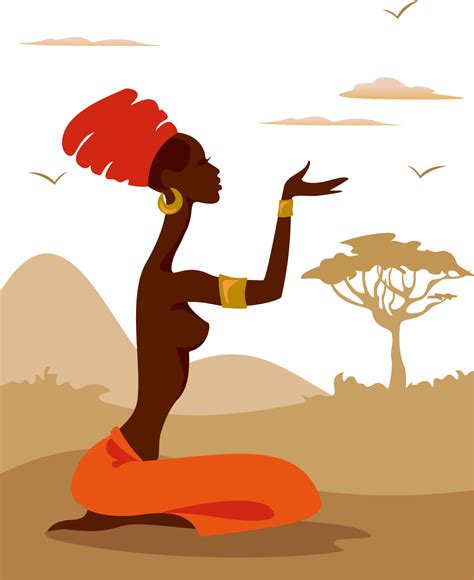Silhouette Woman African American Illustration Vector Minority Women