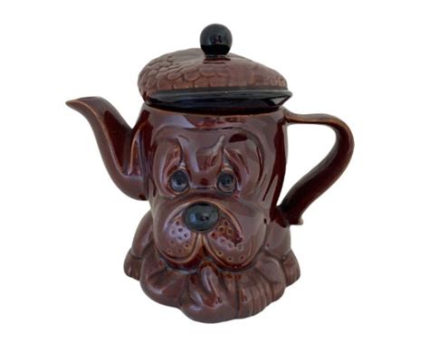 Pandk Teapot Droopy Dog Price And Kensington Vintage Brown Etsy Australia