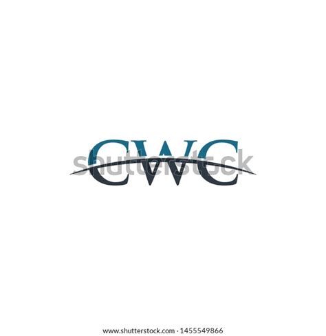 Initial Letter Cwc Overlapping Movement Swoosh Stock Vector Royalty