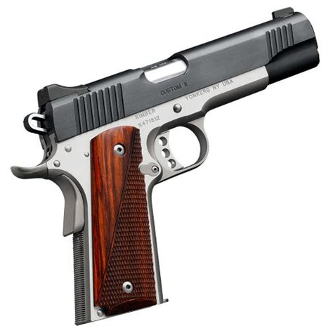 Kimber Custom II Two Tone 1911 45 ACP Black Polished Steel Slide 5