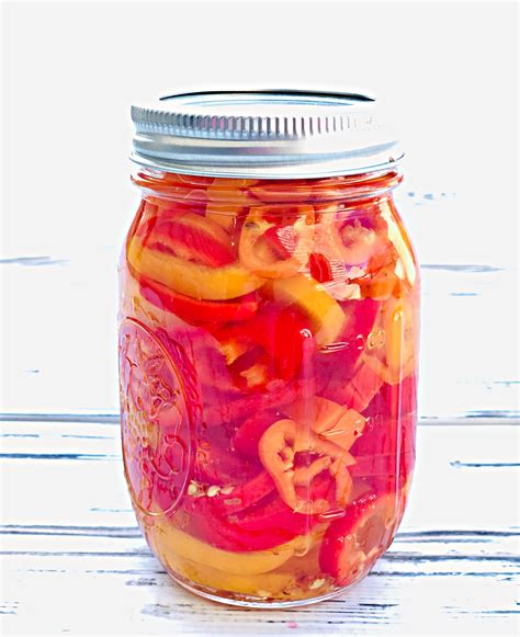 Sweet And Spicy Pickled Mini Peppers This Wife Cooks