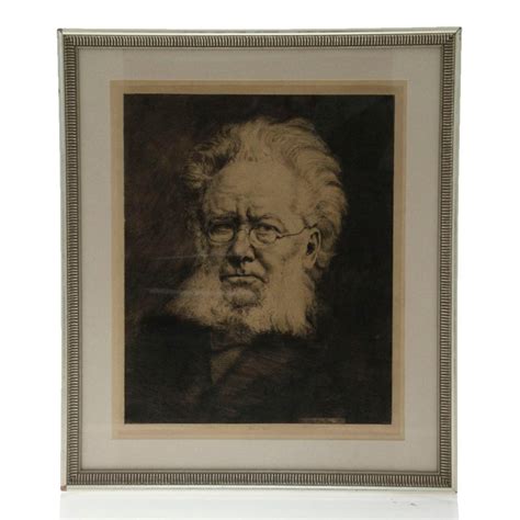 Sold Price Hermann Struck 1876 1944 Henrik Ibsen Portrait Etching