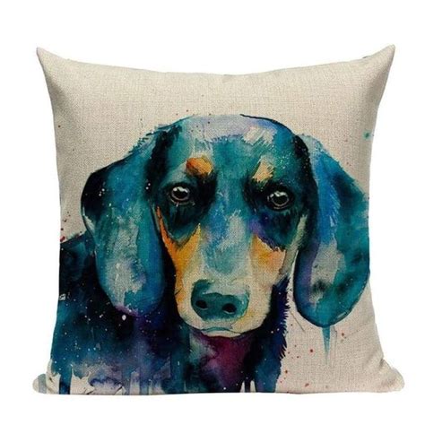 Painted Dogs Cushion Covers Dog Cushions Dog Pop Art Cushion Covers