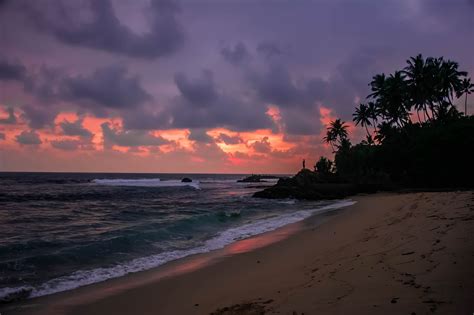 Dusk Beach Sunset Free Photo On Pixabay Pixabay
