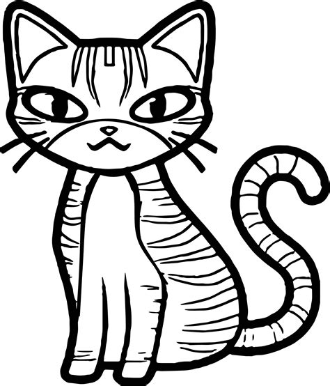 Girl Cat Coloring Pages