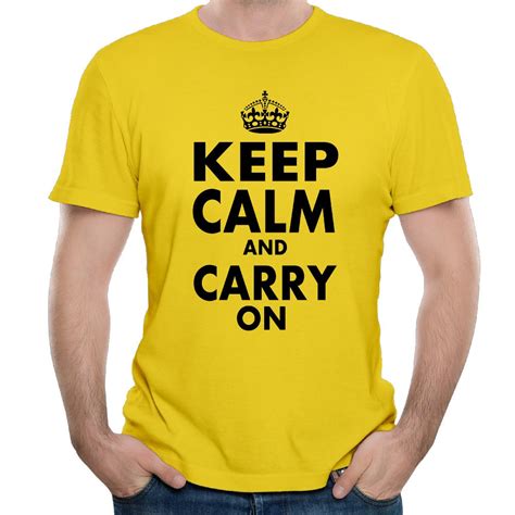 Keep Calm And Carry On 2017 Design Mens T Shirt In T Shirts From Mens