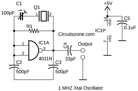 1 Mhz Crystal Oscillator Based Cmos 4011