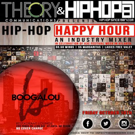 Hhs1987 X Theory Communications Present Hip Hop Happy Hour October