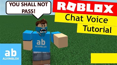 Roblox Chat Voice Tutorial Make Your Own Voice Chat Youtube