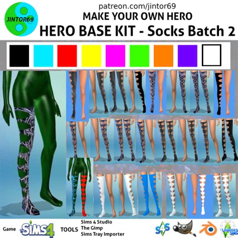 Jintor69 Hero Base Kit Costumes Tights Zipped And Unzipped Foyers