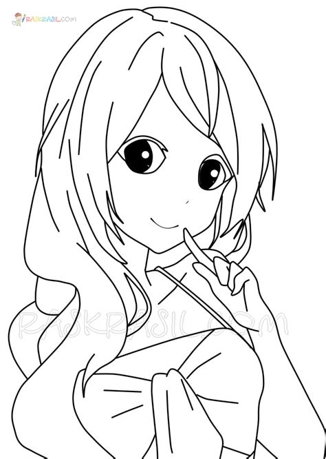 Mangi Kolorowanki Anime Girl Do Druku Coloring And Drawing