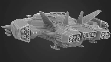 Sci Fi Dropships Sammlung 3d Modell 199 Max C4d Fbx Ma Obj Free3d