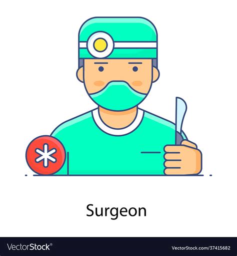 Surgeon Royalty Free Vector Image Vectorstock