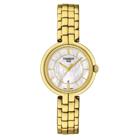 reloj tissot para mujer clasico elegante color dorado supershop