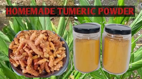 How To Make Tumeric Powder Youtube