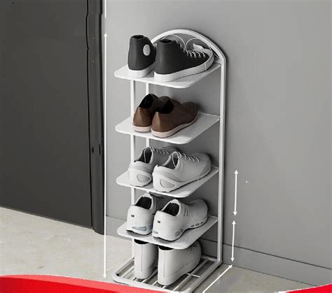 Rebrilliant General Shoe Rack Outside The Door Iron Shoes Shelf Simple