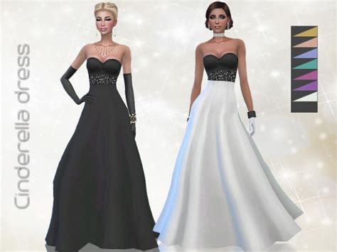 Cinderella Dress By Simalicious At Mod The Sims Sims 4 Updates