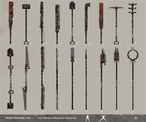 The Technomancer Two Handed Weapons By Alexandre Chaudret R