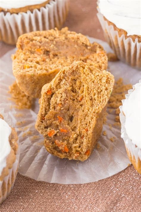 Healthy Flourless Carrot Cake Muffins