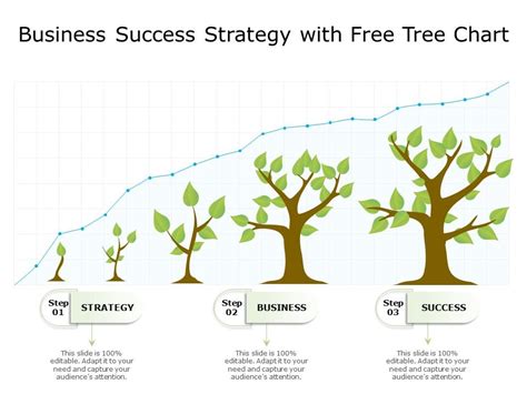 Business Success Strategy With Free Tree Chart Powerpoint Slide