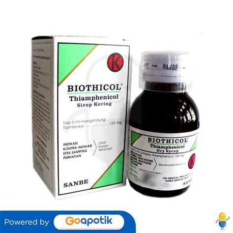 Biothicol 125 Mg5 Ml Dry Syrup 60 Ml Kegunaan Efek Samping Dosis