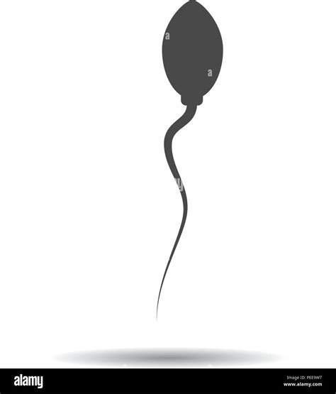 Sperm Icon Vector Black Silhouette Of Sperm Stock Vector Image And Art Alamy