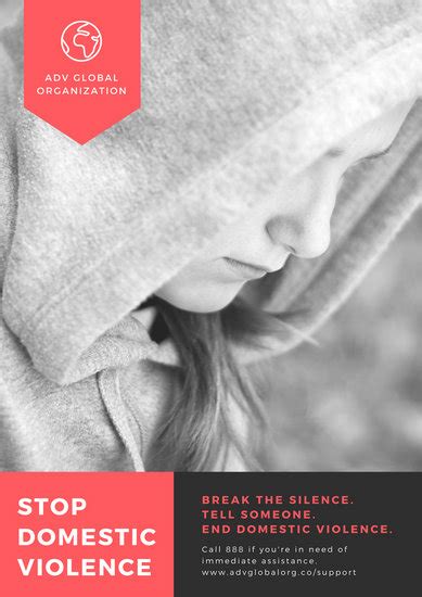 Customize 55 Domestic Violence Poster Templates Online