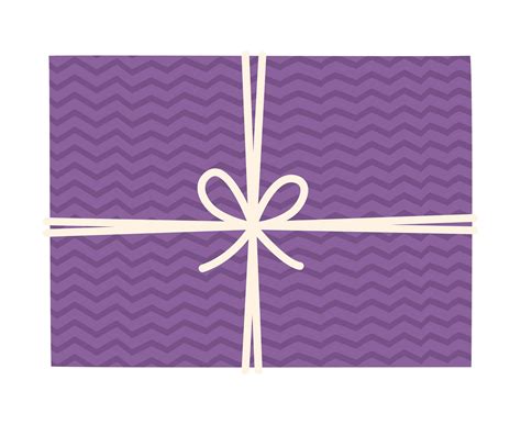Purple Gift Box Illustration Vector Art At Vecteezy