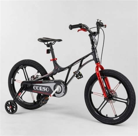 Детский двухколесный велосипед CORSO LT дюймов черно красный фото отзывы