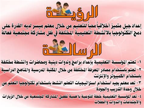 استخدم الازرار لتغير نمط الرؤية. الرؤية والرسالة - 10 من مارس 2012 - abobakrprimary
