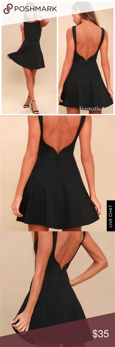 New Lulus Lbd Special Kind Of Love Black Dress Cute Skater Dresses