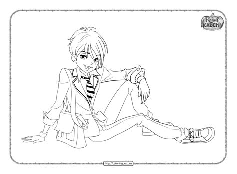 Regal Academy LingLing Iron Fan Coloring Pages