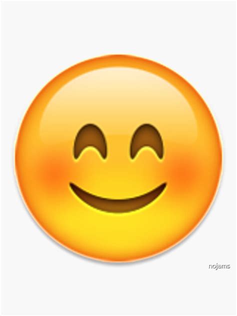 Happy Emoji Sticker By Nojams Redbubble