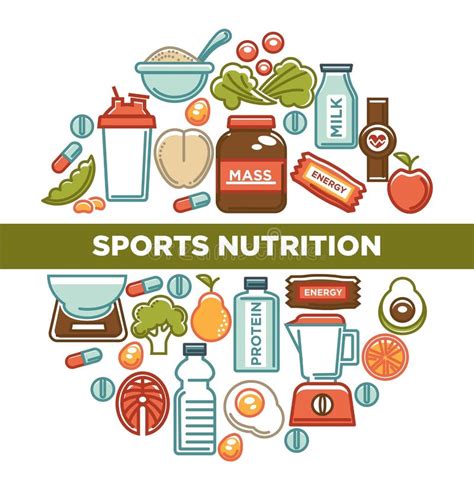 Sports Nutrition And Fitness Food Healthy Protein Dietary Gym