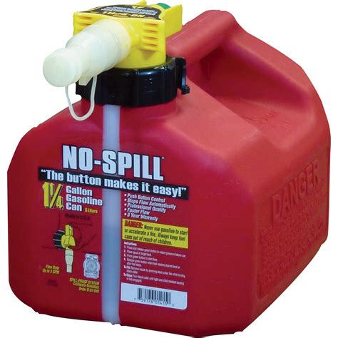 No Spill Gas Can — 1 14 Gallon Model 1415 Northern Tool Equipment