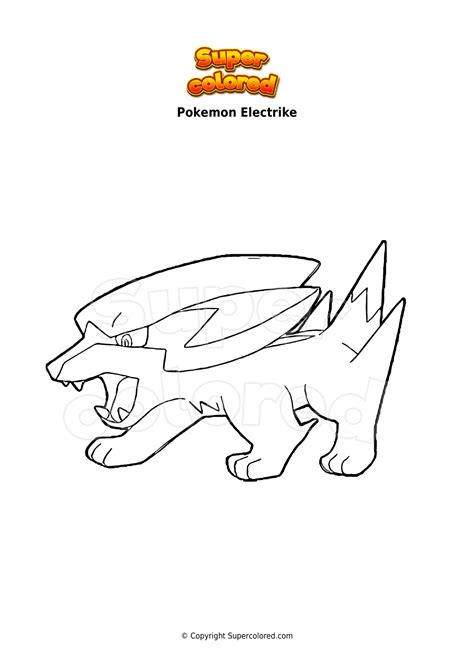 Imagen De Electrike De Pokemon Para Colorear Loca Tel