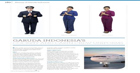 Garuda Indonesia’s Cockpit And Cabin Crew Uniforms · 180 History Of Garuda Indonesia Garuda