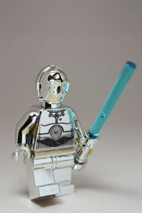 Star Wars Lego Tc 14 Silver Chromed Replica By Tinkerbrick Lego Lego
