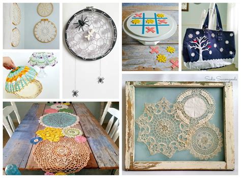 30 Doily Crafts With Vintage Doilies Vintage Embroidery Doilies
