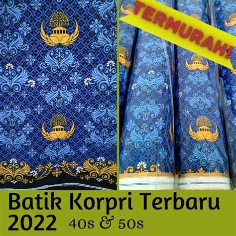 Jual Kain Seragam Batik Korpri Yard Shopee Indonesia