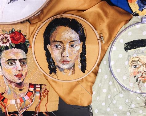 New Embroidered Clothes And Portraits By Lisa Smirnova — Colossal