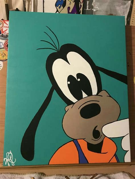 Pin By Emily Conkle On Paintings Cartoon Painting Disney Canvas Art
